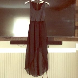 Black hi-low dress